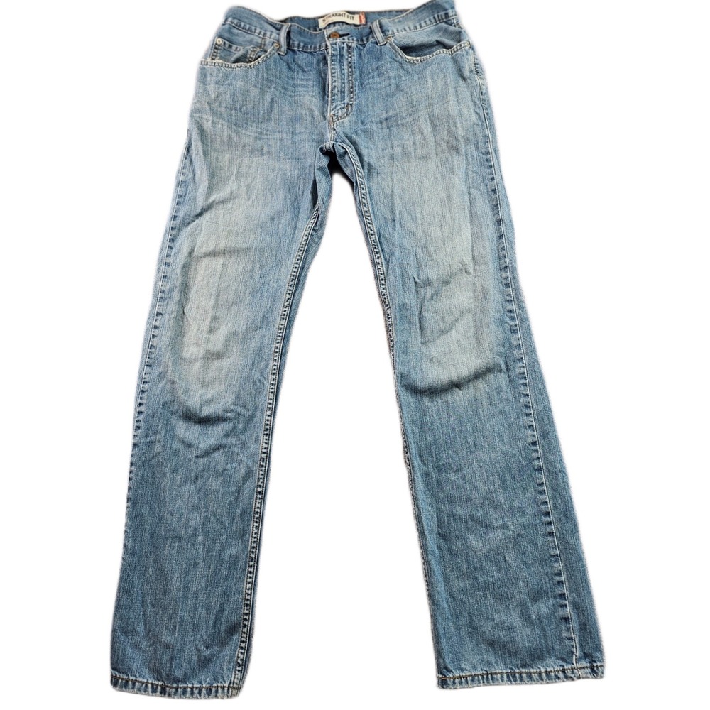 Levi's 505 Jeans Mens‎ 34x34 Blue Denim Faded Streetwear Americana Straight Fit